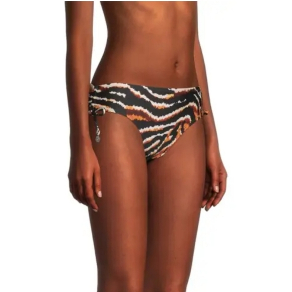 DKNY Printed Side Tie Bikini Bottom Swimsuit - Picture 3 of 12